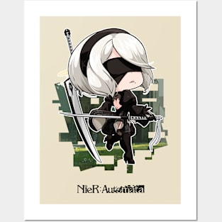 Nier Automata - 2B Posters and Art